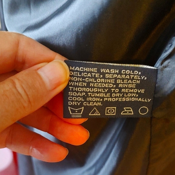 London Fog Black Faux Suede Water Resistent Hooded Trench Coat SZ Medium - Picture 12 of 14